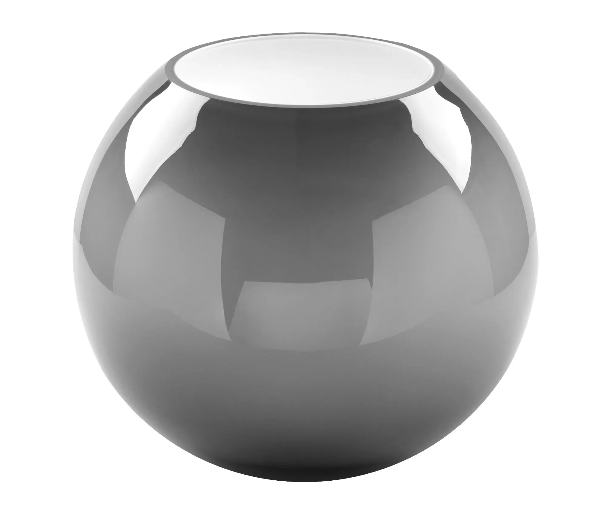 Fink Vase Moon grau-opal Glasvase rund Ø 25 cm