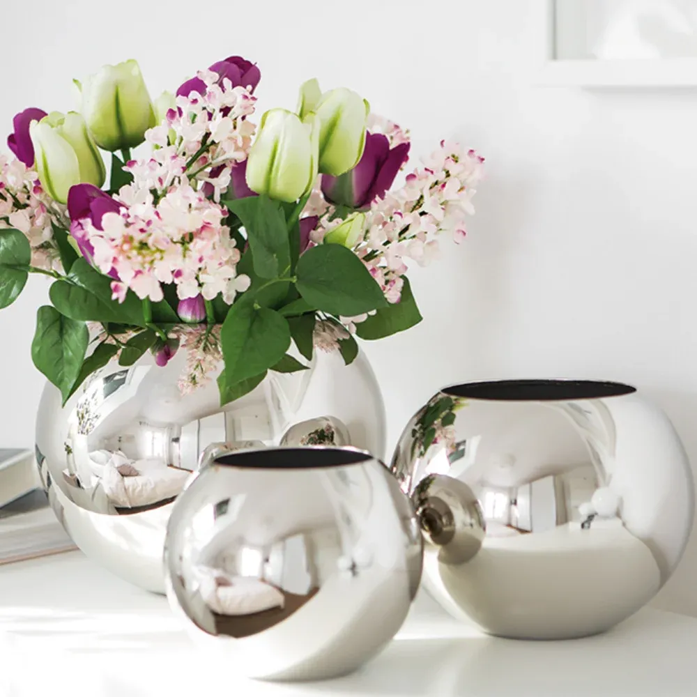 Fink Vase Moon silber vernickelt 25 cm – Bild 2