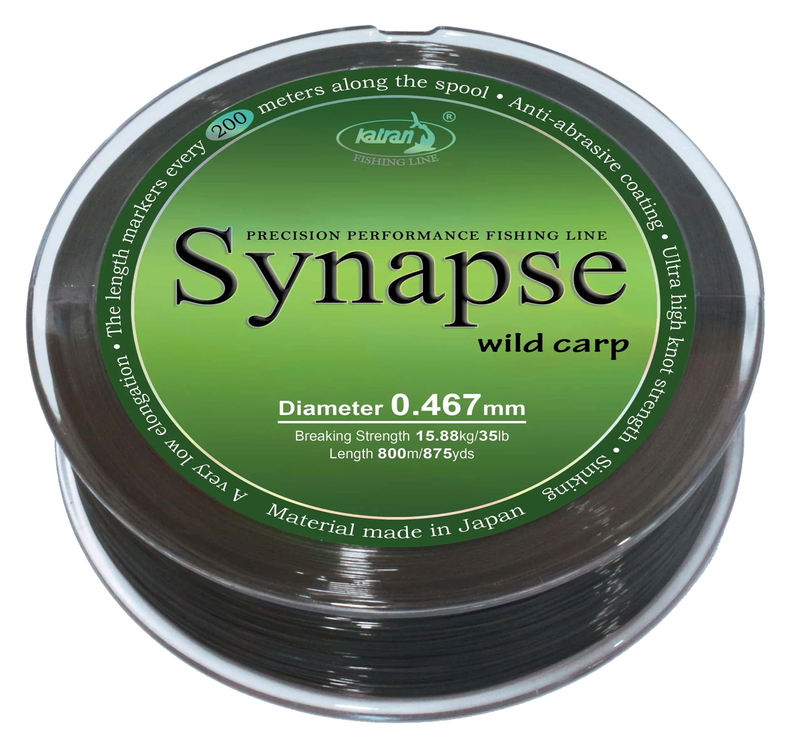 Katran Fishing Line SYNAPSE wild carp 0,467 mm 800m – Bild 3