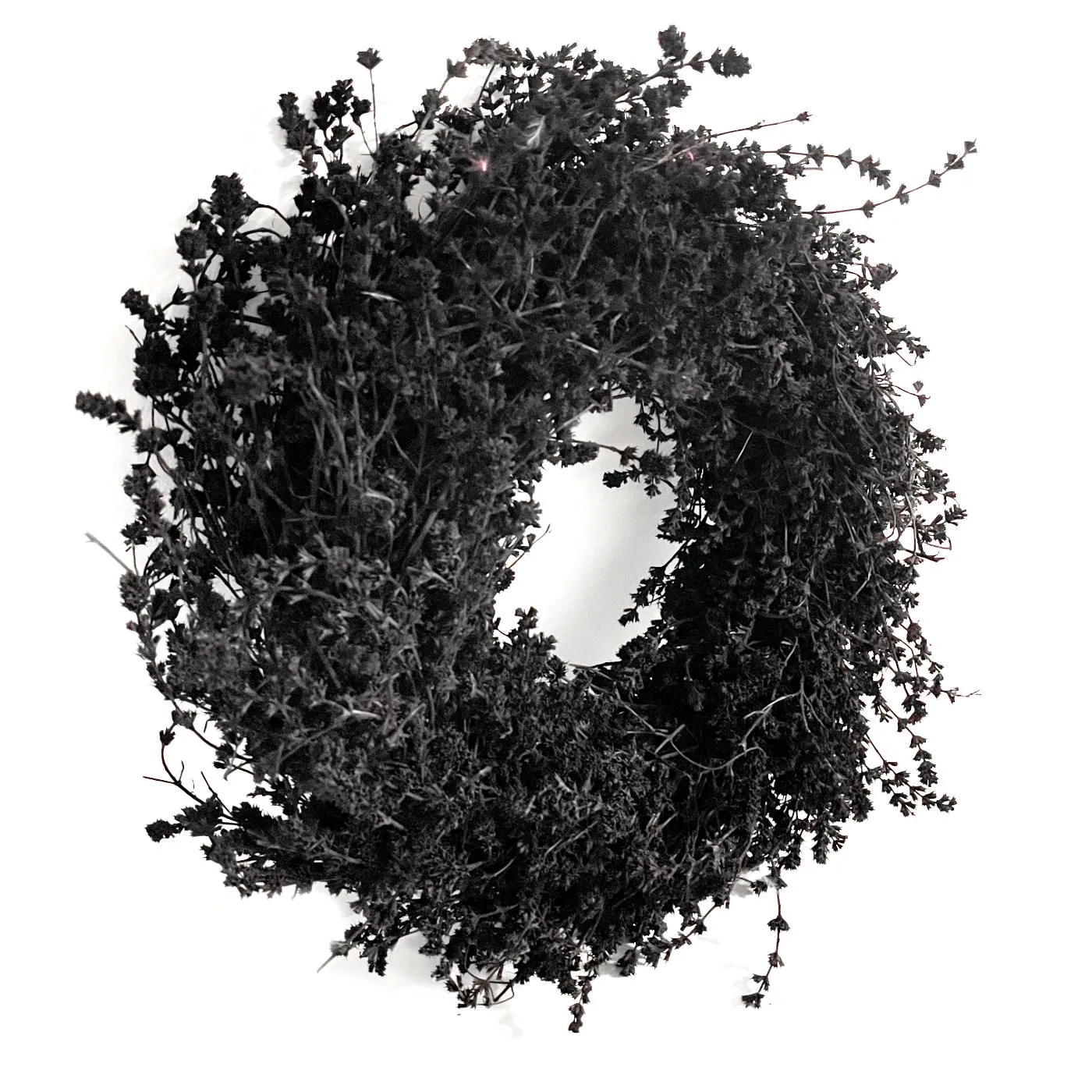 Naturkranz Kranz Leinenkraut schwarz 35 cm – Bild 2