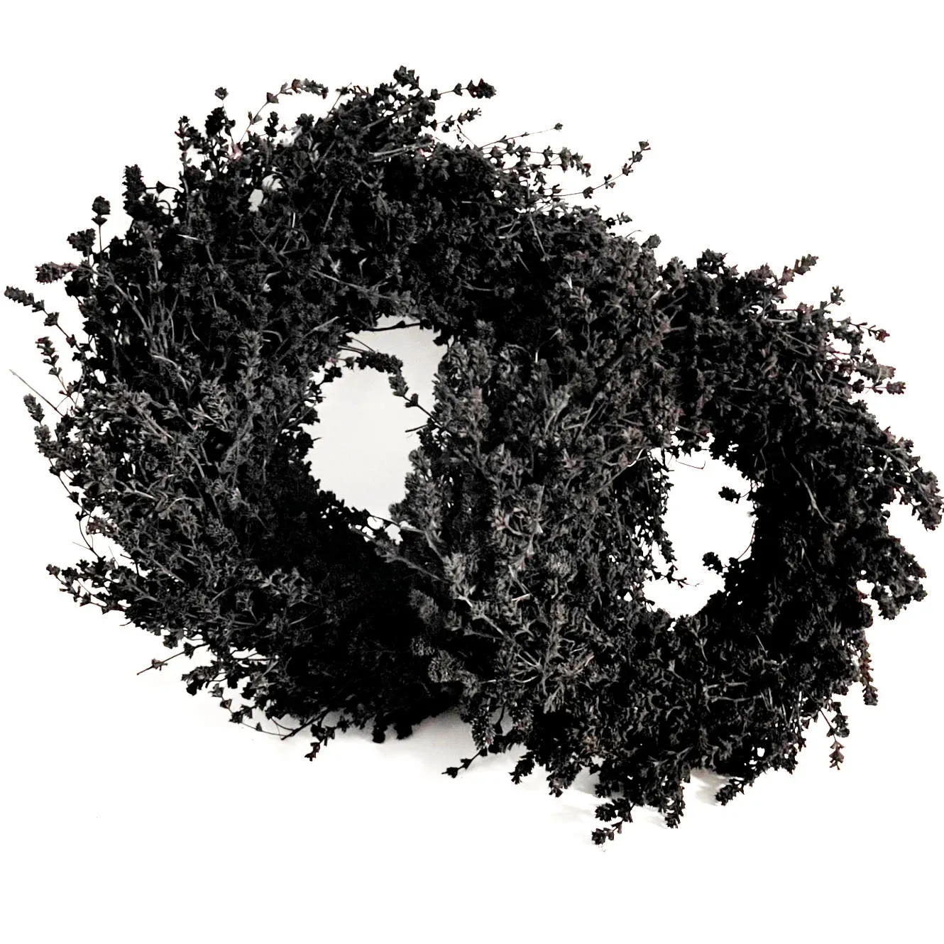 Naturkranz Kranz Leinenkraut schwarz 35 cm – Bild 3