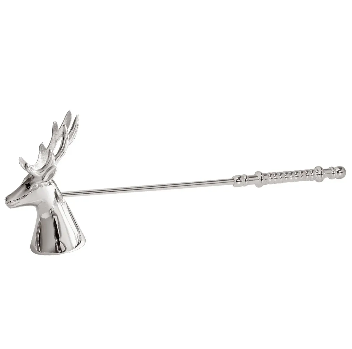 Kerzenlöscher Hirsch Flammentöter silber Länge 26 cm