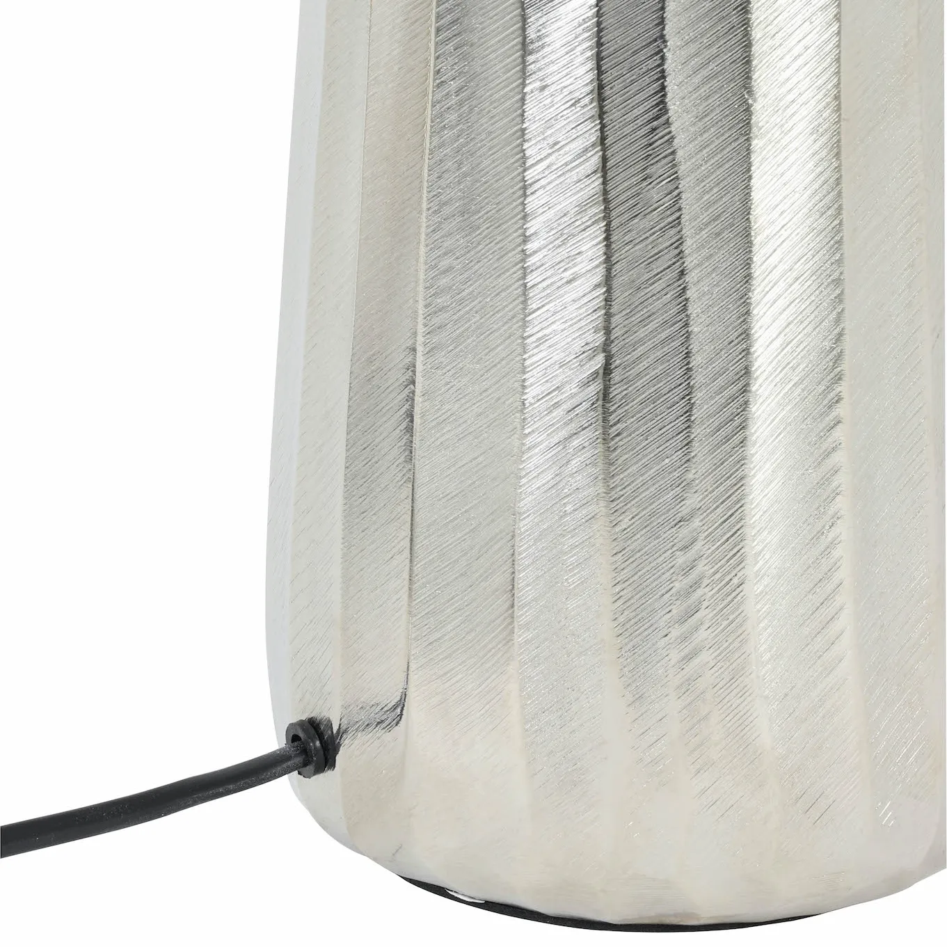 Lampenfuß silber Metall Saley 39 cm – Bild 5