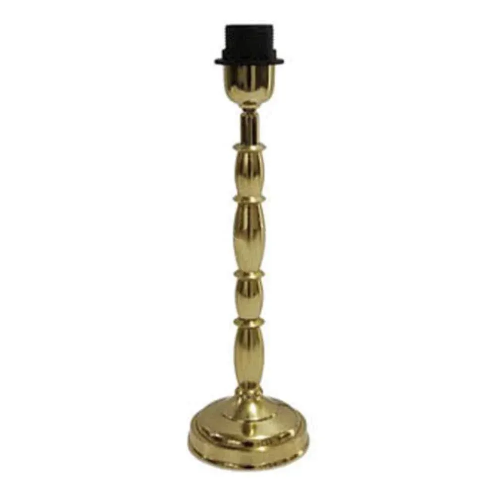 Lampenfuß gold rund Metall 35 cm