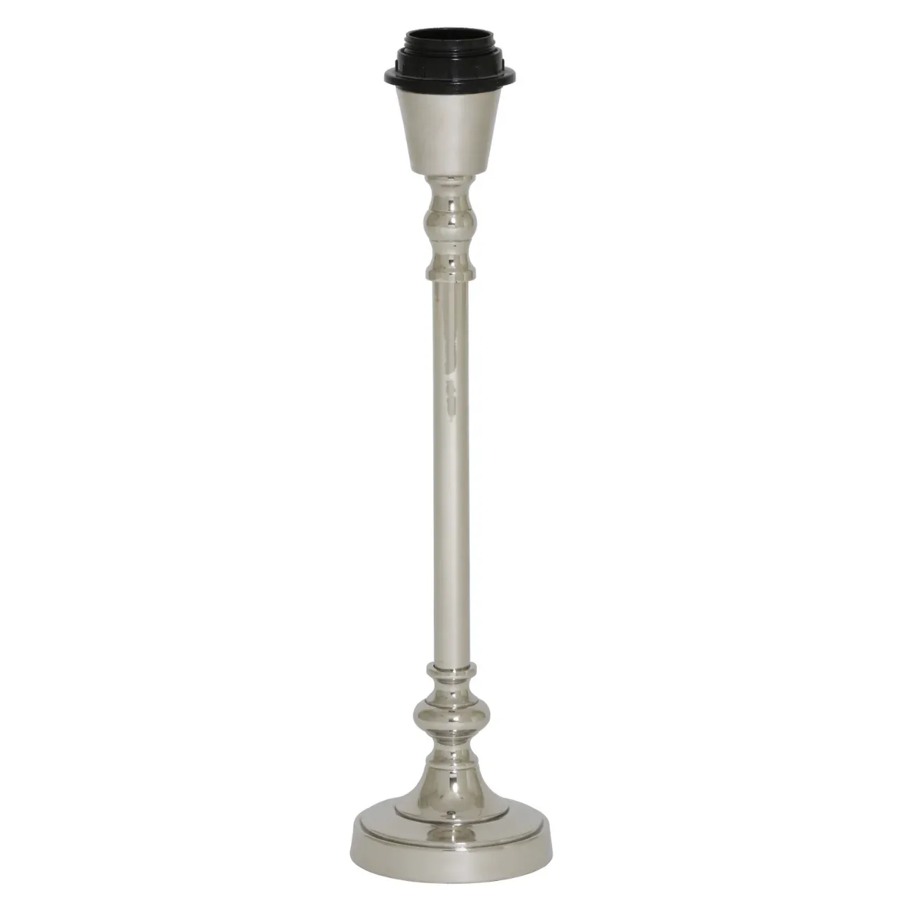 Tischlampe silber Metall Lampenschirm Samt Velour grau graphite 45 cm – Bild 4