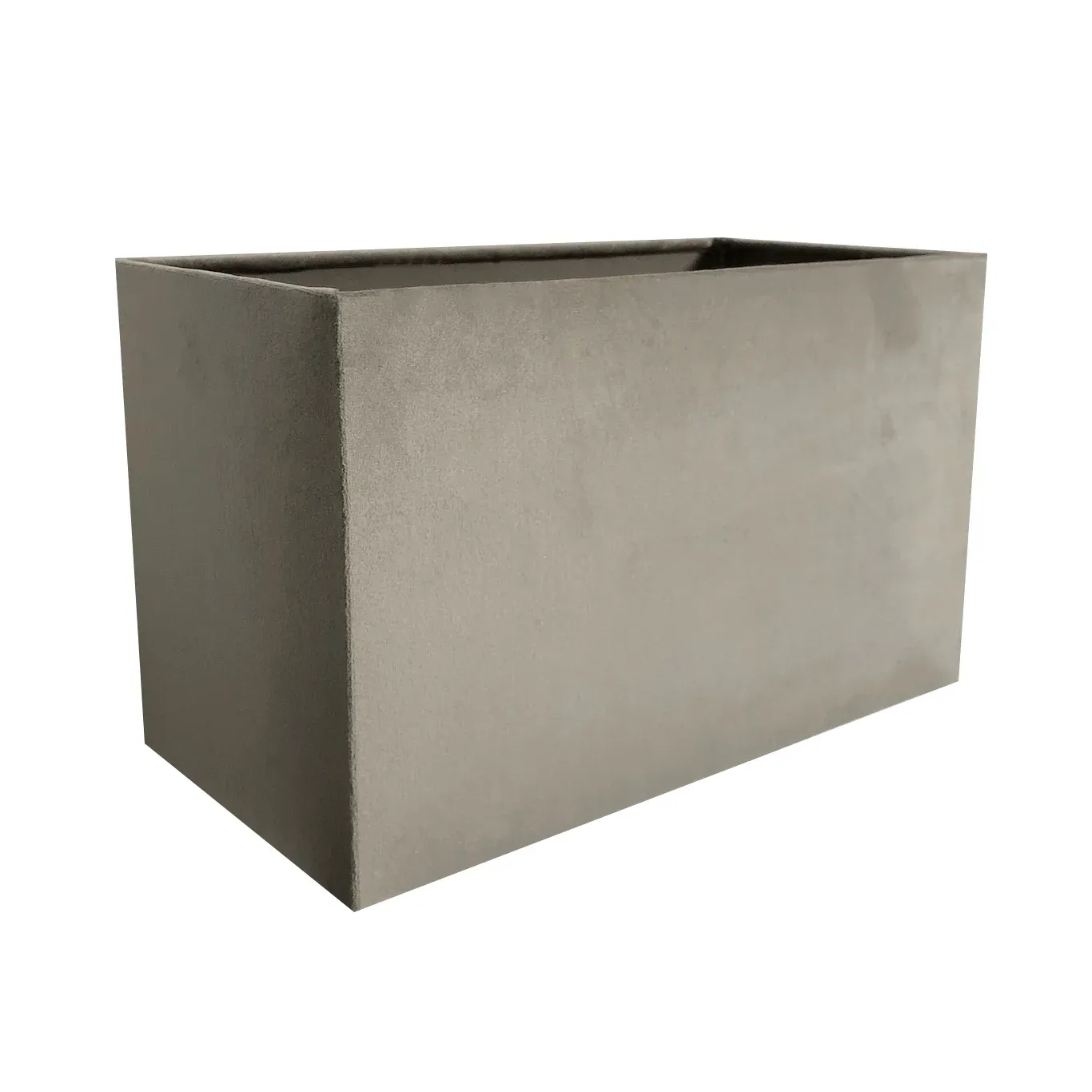 Lampenschirm beige taupe sand länglich rechteckig Velours 30 cm