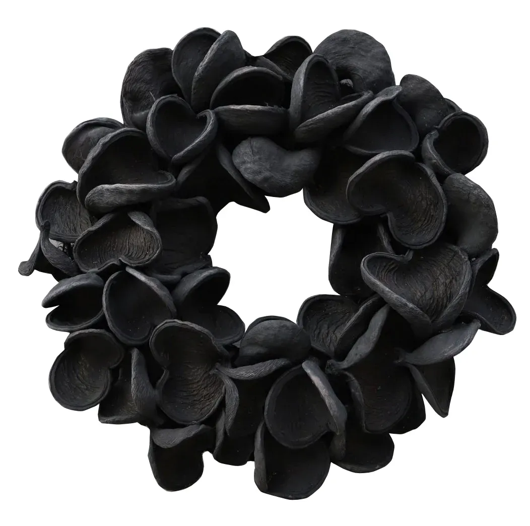 Kranz Naturkranz Deko-Kranz Badam schwarz 45 cm