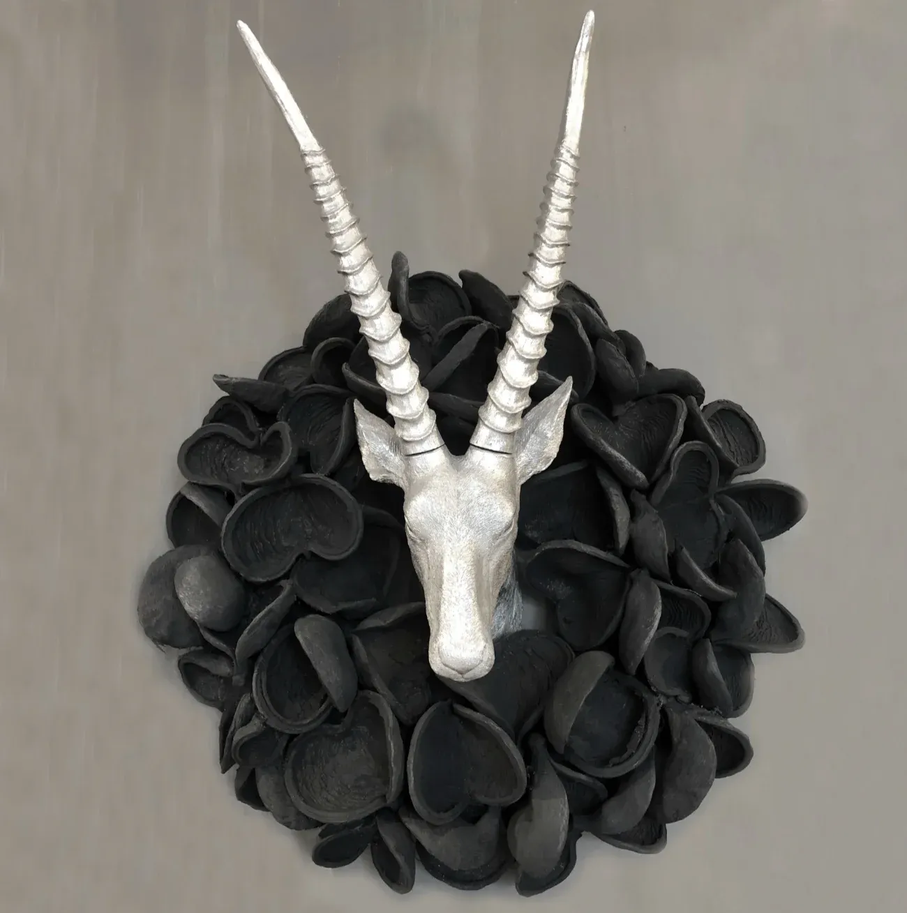 Kranz Naturkranz Deko-Kranz Badam schwarz 45 cm – Bild 2