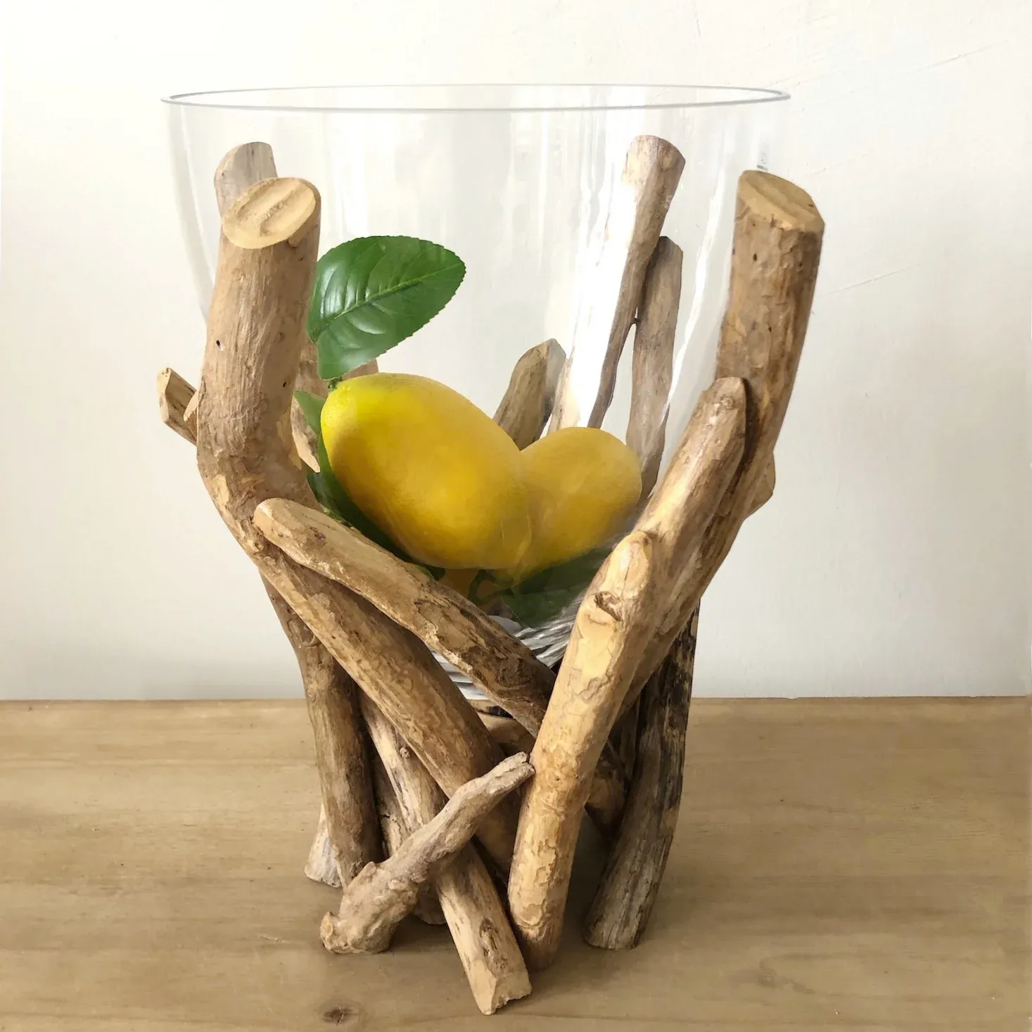 Deko-Vase Treibholz mit Glas 35 cm – Bild 4