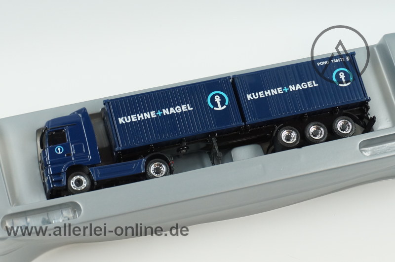 Schuco | MB Actros V8 Container-Sattelzug | KUEHNE + NAGEL | 1:87 mit OVP – Bild 2