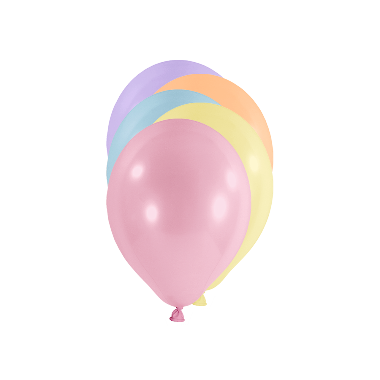 100 Miniballons – Ø 12cm – Pastell – Bunt